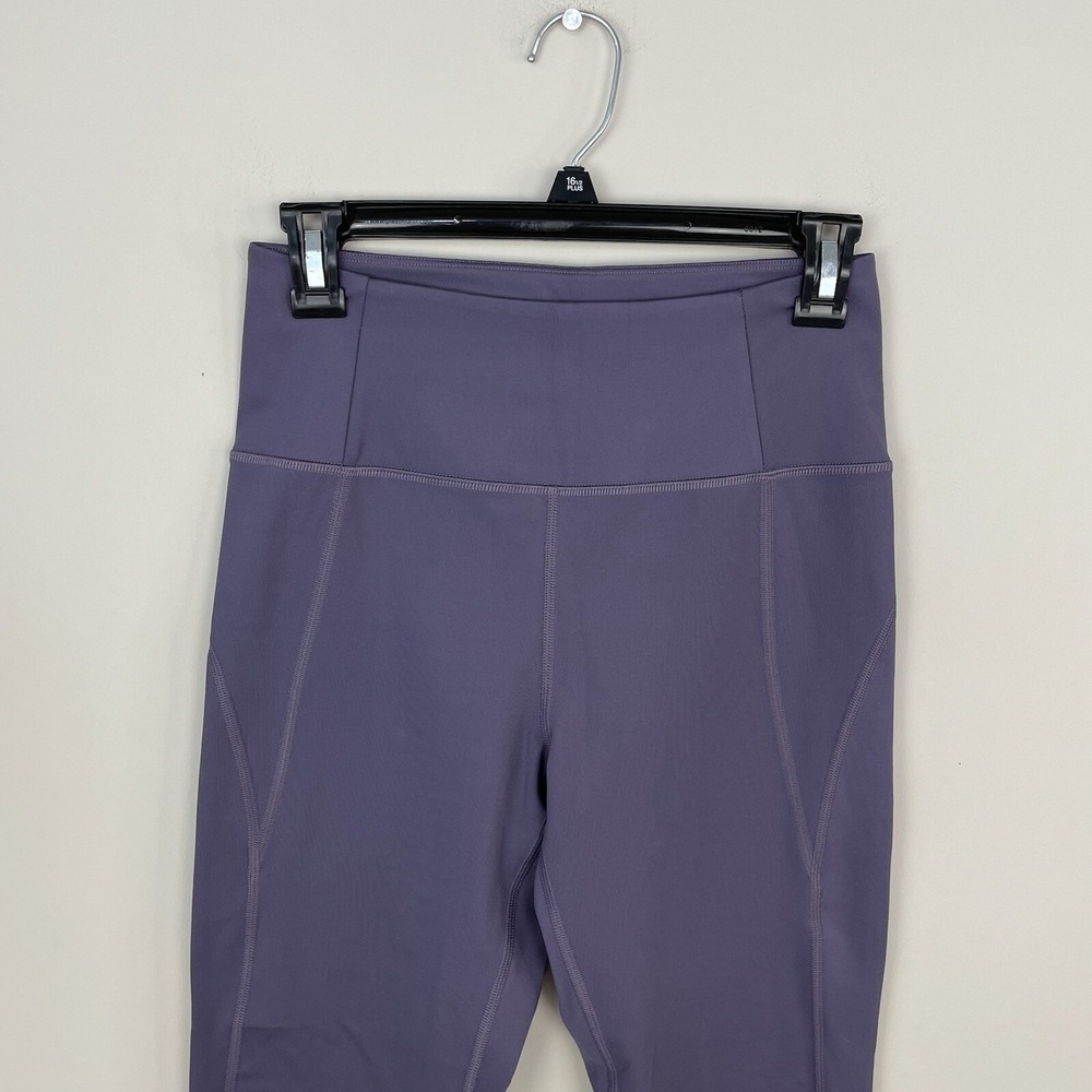 Girlfriend Collective Women's Size M Purple 7/8 High Rise Compressive Leggings - Picture 2 of 8
